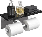 FORIOUS Toilet Paper Holder with Shelf, Commercial Toilet Paper Dispensers by FORIOUS