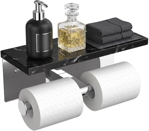 FORIOUS Toilet Paper Holder with Shelf, Commercial Toilet Paper Dispensers by FORIOUS