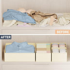 DIMJ 24-Pack Fabric Drawer Organizer Bins for Dresser Nursery Clothes - Image 6