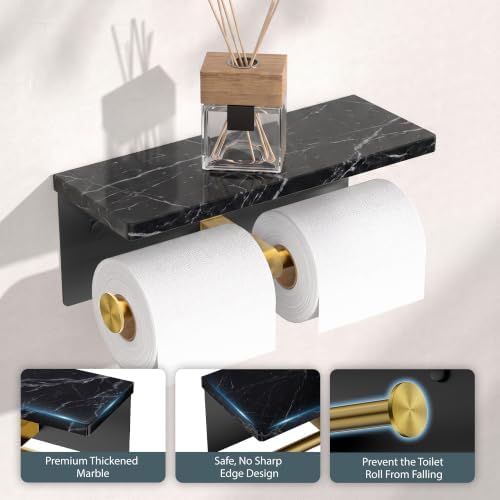 FORIOUS Toilet Paper Holder with Shelf, Commercial Toilet Paper Dispensers - Image 6