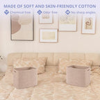 OIAHOMY 2 PACK Tall Storage baskets 30L Collapsible Storage Bins Pure Brown - Image 5