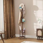 ELYKEN Coat Rack Freestanding, Metal Coat Rack with Umbrella Holder - Image 6