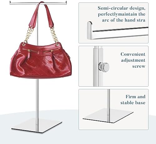 Leinuosen 4 Pcs Tabletop Purse Display Stand Metal T Bar Display - Image 3