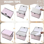 Stackable Clothes Storage Bins with Lids 3 Pack - Image 3
