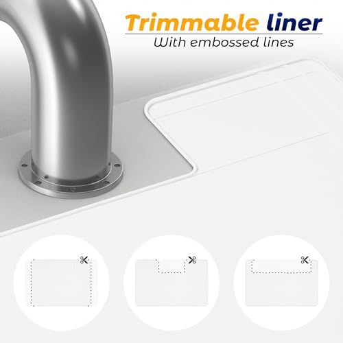 The Original Under Sink Mat - Silicone Waterproof mat, Trimmable, Easy to Clean, Kitchen Cabinet Liner, Under Sink Protector mats, Drip Tray with Lip - 34" x 22" or Smaller - Image 6