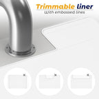 The Original Under Sink Mat - Silicone Waterproof mat, Trimmable, Easy to Clean, Kitchen Cabinet Liner, Under Sink Protector mats, Drip Tray with Lip - 34" x 22" or Smaller - Image 6