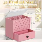Tampon Holder for Bathroom Decor, Feminine Product Organizer with Lid and Drawer, Shark Week Tampon Storage, Wood Pad and Tampon Organizer for Toilet Organizer, Bathroom Accessories Box for Girl Stuff - Image 7