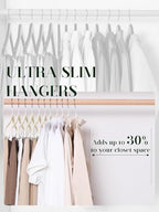 Cozymood Velvet Skirt Hangers 72 Pack Thin Velvet Hanger with Clips - Image 7