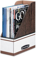 Bankers Box 12-Pack Magazine File Holders, Oversized Letter, Wood Grain by BankersBox
