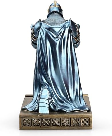 Knight Pen Holder Desk Organizer Office Decor Letter Opener for Desk Blue - Image 4