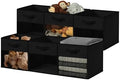 DECOMOMO Storage Bins, Cube Storage Bin with Window by DECOMOMO