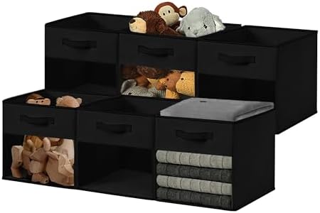 DECOMOMO Storage Bins, Cube Storage Bin with Window by DECOMOMO
