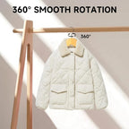Wooden Clothes Hangers with Pants Bars, Natural Wood, 36-Pack - Image 3
