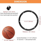 TamBee 18 Inch Lazy Susan Bearing Heavy Duty Metal Hardware Large Aluminum Turntable Lazy Susan Hardware Kit Parts Rotating Ring Mechanism for Puzzle Boards, Dining Tables (Base Only, Black) - Image 2