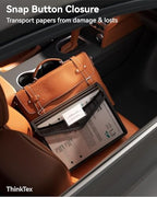 ThinkTex Plastic Expanding File Folder, Transparent envelopes with Snap - Image 3