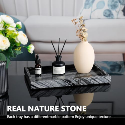 Real Natural Marble Tray for Bathroom, Vanity, Kitchen Counter & Desktop - Image 4