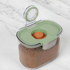 ProKeeper+ Airtight Food Storage Container Set – Clear Plastic Flour and Sugar Canister Set with Magnetic Accessories for Kitchen Organization (Pistachio, 9-Piece) - Image 5