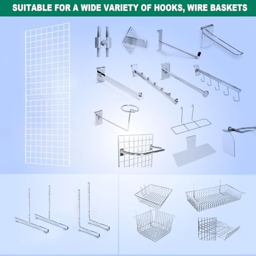 Grid Wall Commercial Grade Gridwall Panels – Heavy Duty Grid Panel for Any Retail Display Wall Grid 2' Width x 6' Height, White (Pack of 1) Easily Portable - Image 5