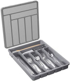 Lifewit Silverware Organizer with Lid, Covered Utensil Tray, 11.3x14.4 by Lifewit
