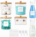 Laundry Room Organization Set, 4 Laundry Containers, 2 detergent dispenser by Unknown