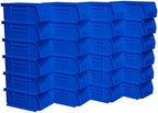 Akro-Mils 30220 AkroBins Plastic Storage Bins, 7"x4"x3", Blue, 24-Pack by Akro-Mils