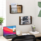 YINMIT 2 Packs Wall File Organizer-Holder, Hanging File Organizer, Wall Mounted File Holder, Wall Mount Paper Folder Rack for Office and Home - Image 2