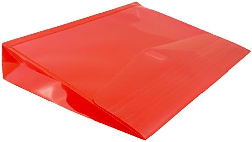 JAM PAPER Plastic Expansion Envelopes with Hook & Loop Closure - Letter Booklet - 9 3/4 x 13 with 2 Inch Expansion - Red - 12/Pack - Image 4
