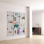 Commercial Grade Gridwall Panels – Heavy Duty Grid Panel for Any Retail Display, 2’ Width x 6’ Height, 4 Gridwall Panels Per Carton (Black Finish) - Image 6
