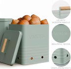 Beautiful Potato and Onion Storage Container Set - Food Safe Metal Bins - Image 5