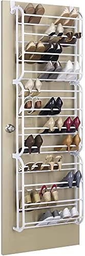 Whitmor Over The Door Shoe Rack, 36 Pair, White - Image 3
