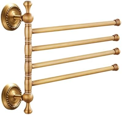 Antique Bronze Folding Towel Holder 4 Bars for Bathroom Hand Towel Rack Wall Mounted - Image 2