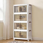 SONGMICS 26QT stackable storage bins with 1 Lid, 4-Tier Foldable Bins by SONGMICSbySONGMICSHOME