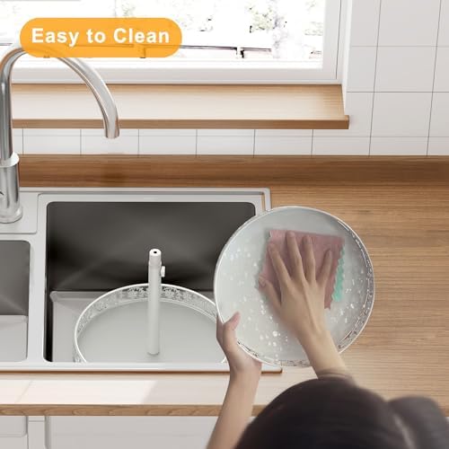 2 Tier Lazy Susan Organizer Turntable, 12 Inch, White - Image 6