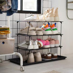 Indoor Outdoor Shoe Tray, 28 x 14 inches, Gray, Using a Shoe mat Protects Your Floor from Dirt and Gravel - Image 3