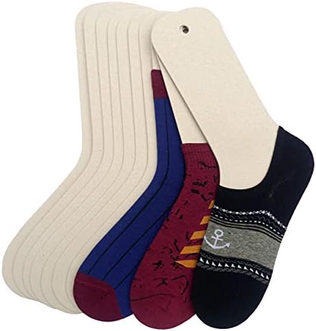 TATYZ Cardboard Sock Inserts Form Blockers, Sock Shaper and Organiser for Storage or Display - 10 PCS (Small) by TATYZ
