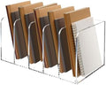 1 Pcs 5-Section Acrylic Magazine File Holder Desk Organizer by Vankcp