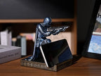 Windbreaker Soldier Knight Pen Holder Personalized Desk Accessory Blue - Image 3