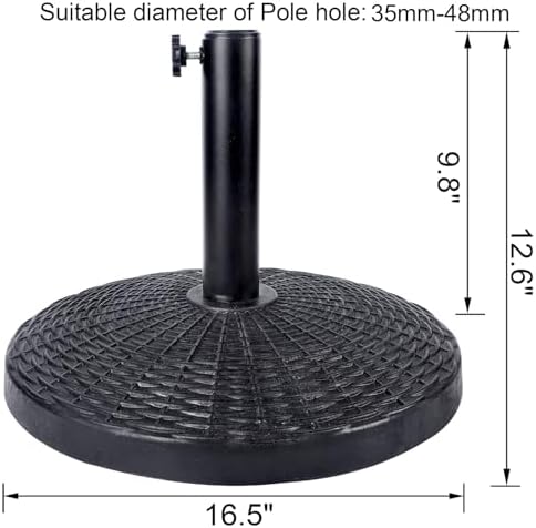 Blissun 22 lbs Heavy Duty Patio Market Umbrella Base Stand - Image 2