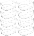 Clear Extra Large Plastic Storage Bins, Pantry Organizers and Storage Containers Fridge Organizer Bins for Organizing Home, Kitchen Organization. Bathroom, Refrigerator, Freezer, Laundry Room by CONTROLKITCHEN