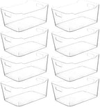 Clear Extra Large Plastic Storage Bins, Pantry Organizers and Storage Containers Fridge Organizer Bins for Organizing Home, Kitchen Organization. Bathroom, Refrigerator, Freezer, Laundry Room by CONTROLKITCHEN
