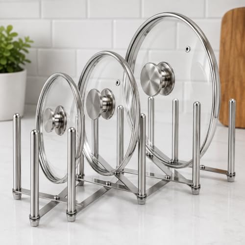 Ikea Variera Pot Lid Organizer, Stainless Steel, Set of 2 - Image 2