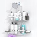 Hanging Shower Caddy Over Showerhead - Rustproof No Drill Shower Organizer by AKTECKE