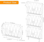YBING Wall File Organizer 6 Pack Mesh Wire Hanging File Holder, White - Image 7