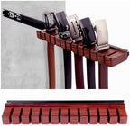 12 Belts Walnut Wood Belt Holder with Slide by cenleoha