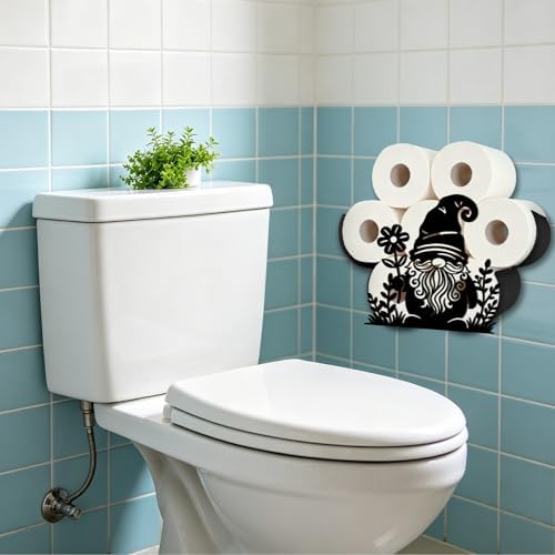 Gnome Toilet Paper Holder Wall Mount/Stand for Extra 8 Rolls - Image 6