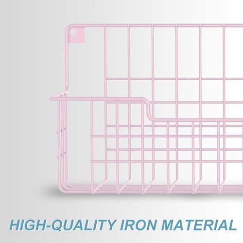 Spice Rack, 4-Pack Seasoning Organizer Wall Mounted for Kitchen Storage Organization, Metal Spice Holder Shelf for Cabinet, Pantry, Pink - Image 4