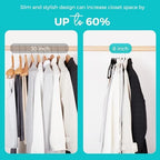 HOUSE DAY Premium Velvet Hangers 50 Pack, Non-Slip Flocked Felt Hangers - Image 4