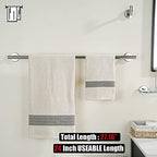 JQK Chrome Towel Bar, 27 Inch 304 Stainless Steel Thicken 0.8mm Towel Rack Bathroom, Towel Holder Polished Finished Wall Mount, Useable Length 24 Inch, TB110L24-CH - Image 3