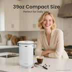 Veken Coffee Canister,39OZ, 2.2lbs,Large Airtight Stainless Steel Container - Image 2