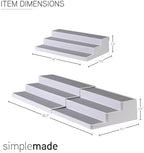 SIMPLEMADE 3-Tier Spice Rack Organizer - Versatile Storage Shelf for Kitchen, Bathroom, Bedroom & Office, Set of 1, White - Image 4